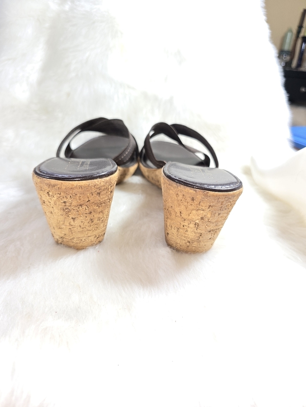 Italian Shoemakers Womens Wedge Slide Sandals - Picture 11 of 12
